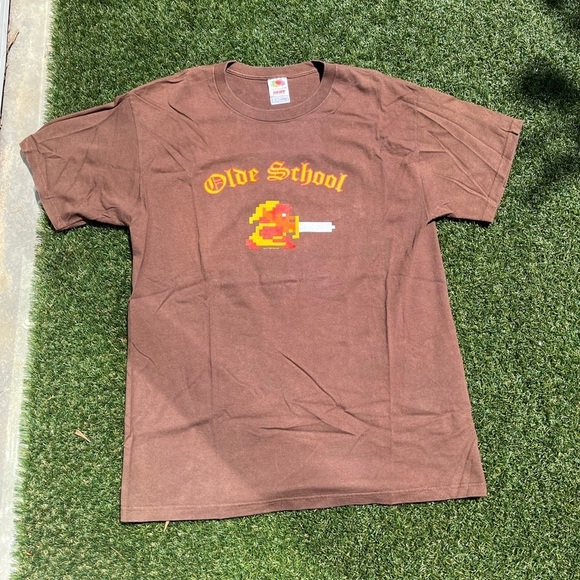 American Vintage Other - VTG 00’s Nintendo Olde School Brown Tee